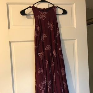 Wine colored dress